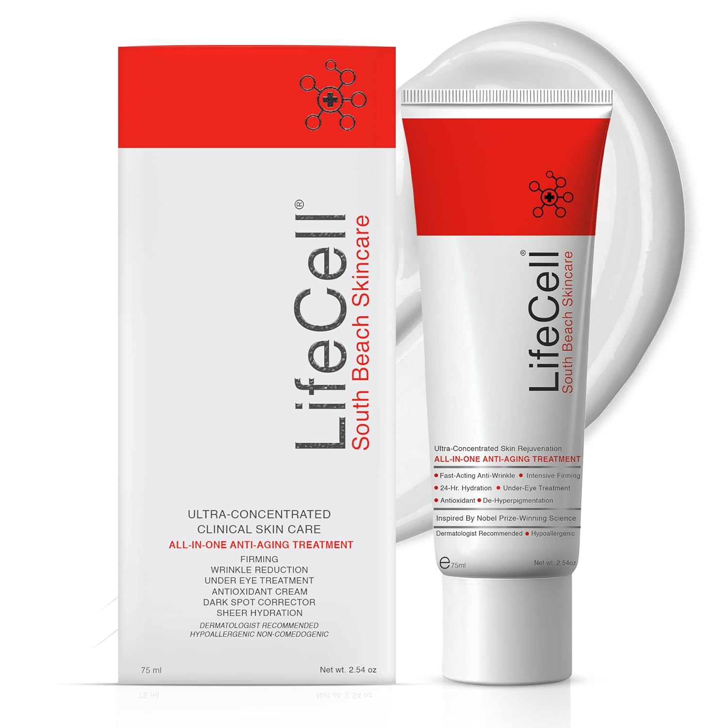 LifeCell Skin All in One Anti Aging Treatment 2.54 Oz